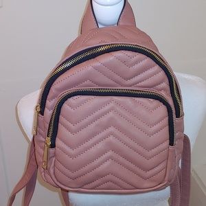 Mini mauve backpack